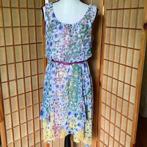 Chris McLaughlin Dress Floral Sleeveless Dress